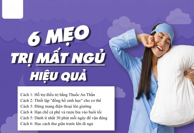 Top 6 cách cải thiện mất ngủ hiệu quả được nhiều người áp dụng hiện nay 