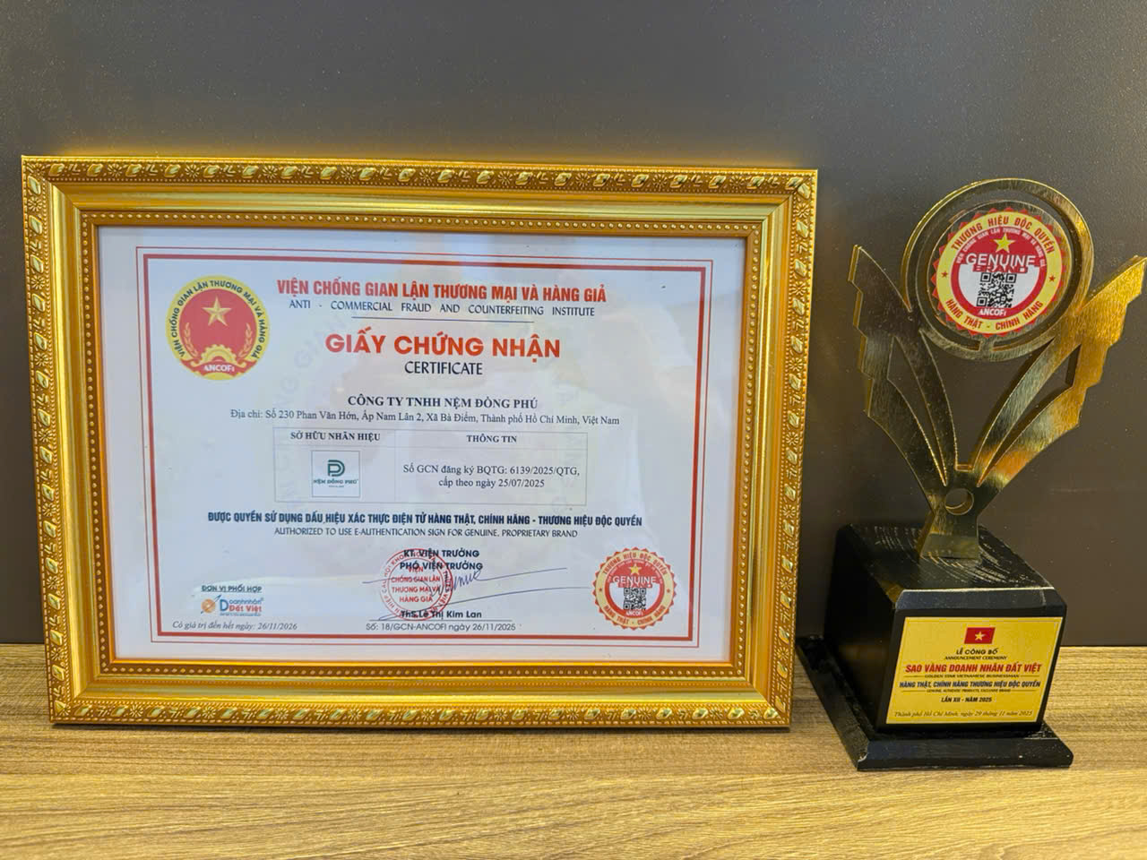 Nệm Đồng Phú được vinh danh tại chương trình “Sao Vàng Doanh Nhân Đất Việt” Nệm Đồng Phú được vinh danh tại chương trình “Sao Vàng Doanh Nhân Đất Việt”