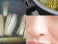 Các bước xông hơi trị mụn hiệu quả bằng sả